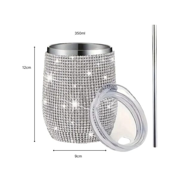 Rhinestone Tumbler Round size