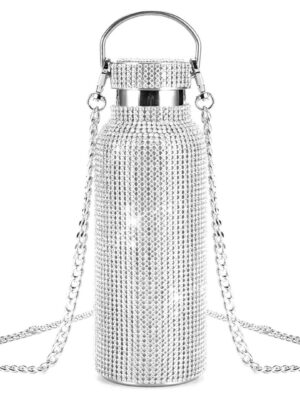 Rhinestone Tumbler Cup With Chain medium