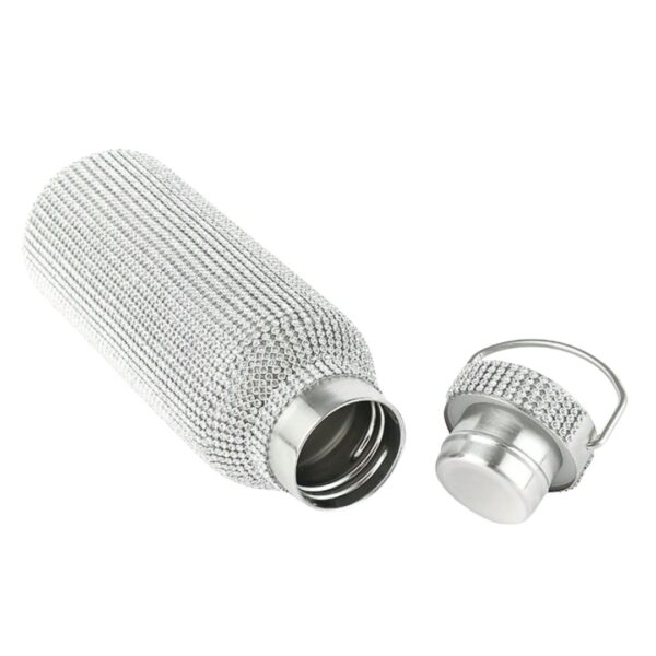 Rhinestone Tumbler Cup With Chain open